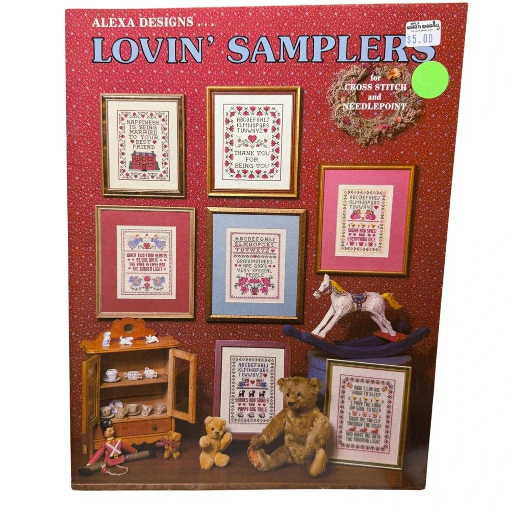 Alexa‎ Designs Lovin' Samplers Cross Stitch Needlepoint Pattern Booklet